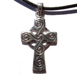Cruz Celta de Plata con Tetraskel