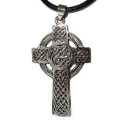 Cruz Celta de Plata con Entrelazos
