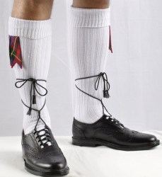 Ghillie Brogues PVC Kilt Shoes