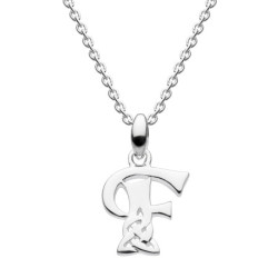 Colgante Celta de Plata - Letra F