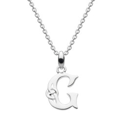 Colgante Celta de Plata - Letra G