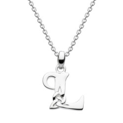 Colgante Celta de Plata - Letra L